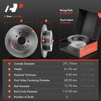 Set of 4 Disc Rotors and Brake Pads for Nissan Altima