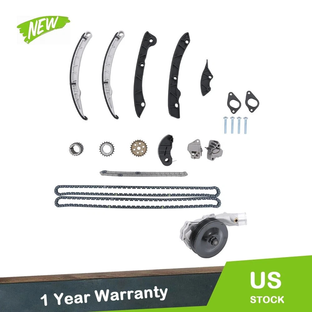 Timing Chain Kit & Water Pump for Jaguar XF XJ F-Type (2012–2019) LR087162 C2Z20573