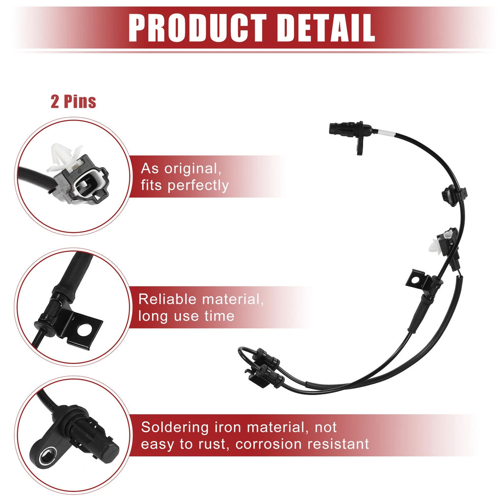 1 Pair ABS Wheel Speed Sensor for Hyundai Sonata (No. 59810-3S300/59830-3S300)