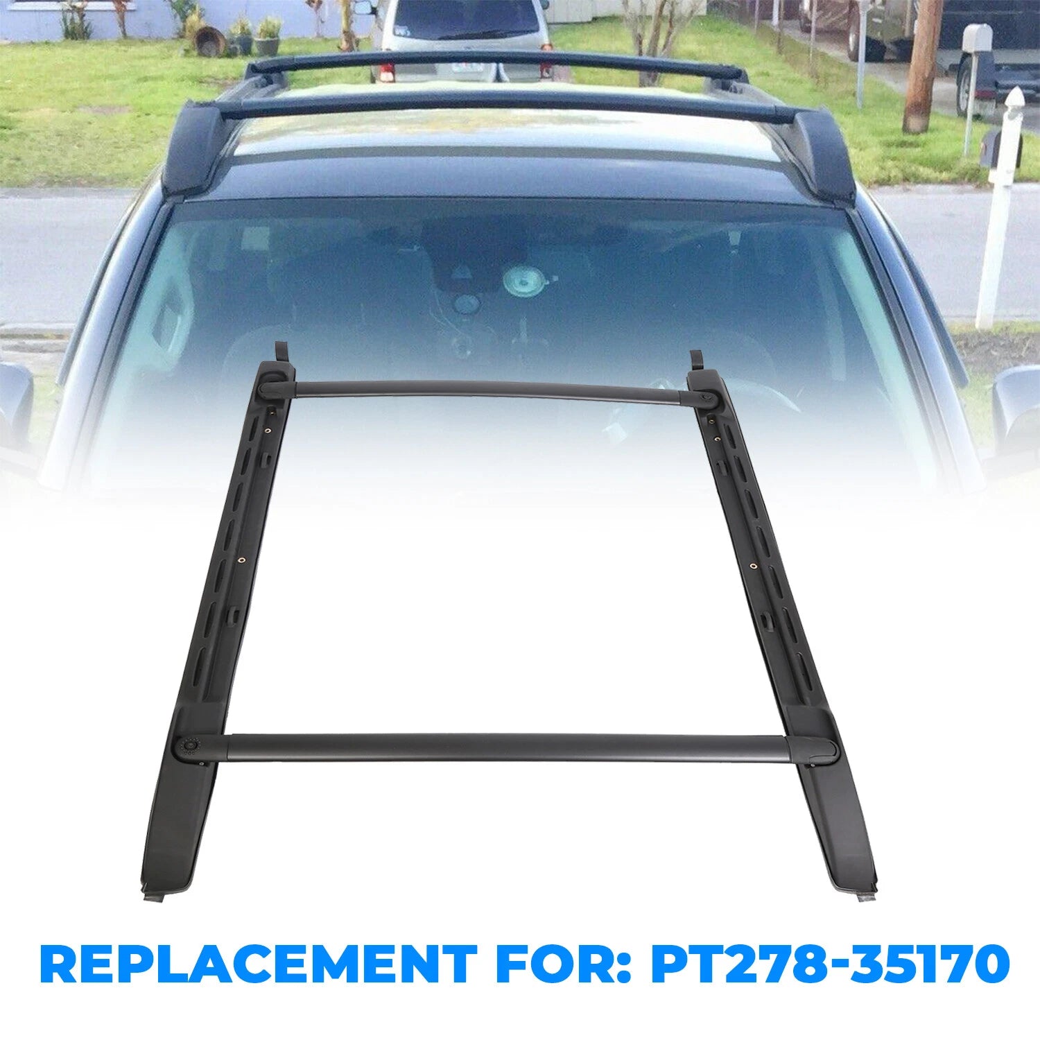 Set of 2 Roof Rack Cross Bars for Toyota Tacoma Double Cab (2005–2023)