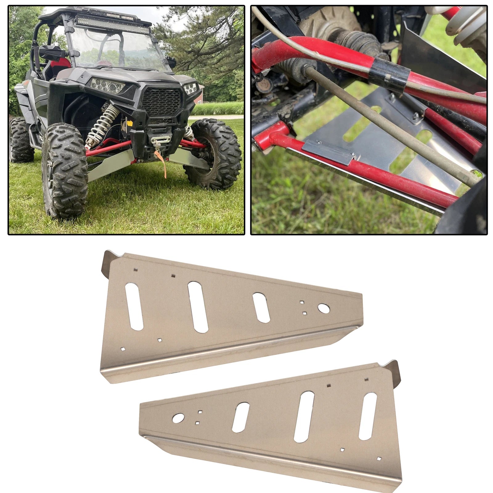 Pair Aluminum Front Lower A-Arm Guards for RZR XP 1000 (2014–2018)