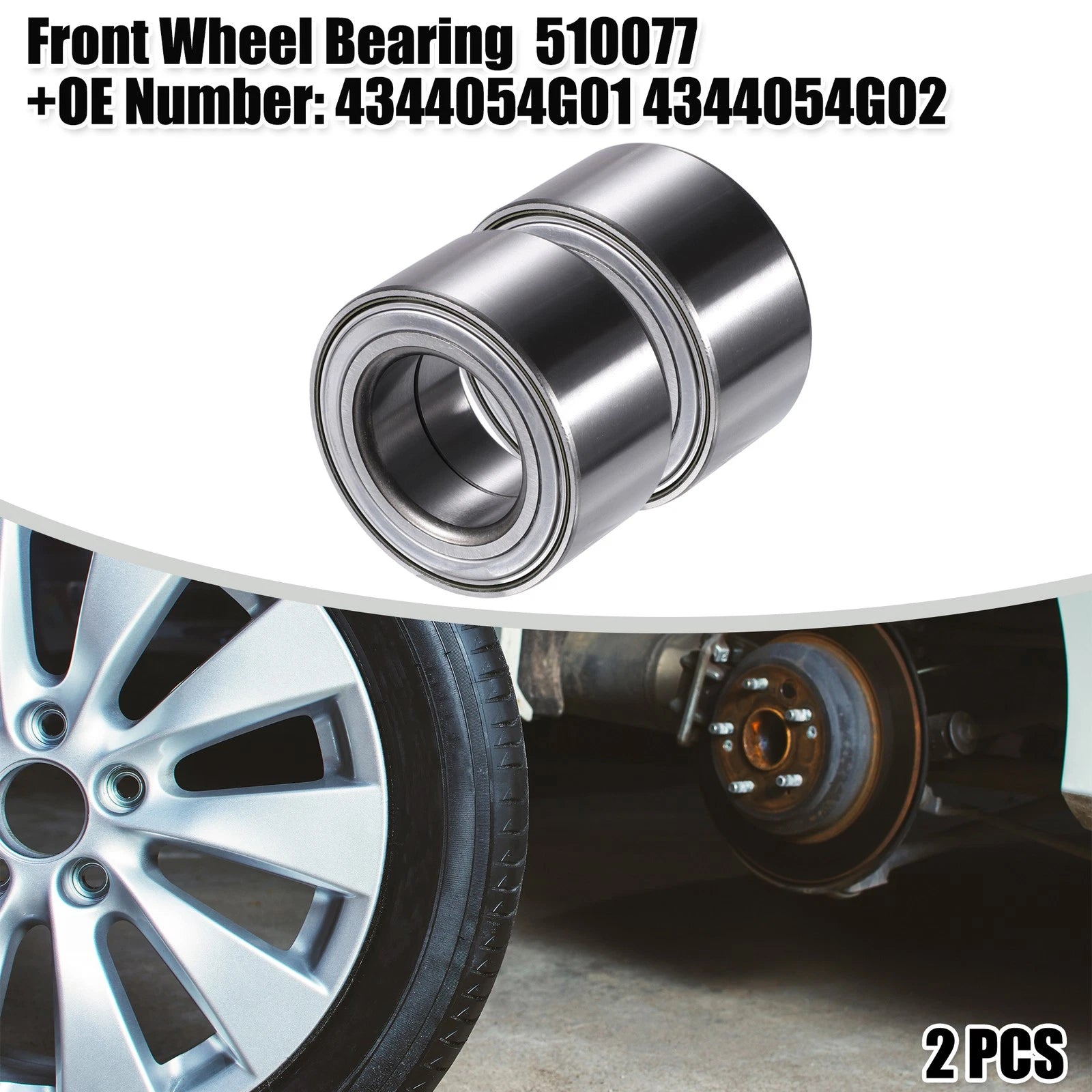 2X Front Left Right Wheel Bearing 510077 for Suzuki Aerio (2002–2007)