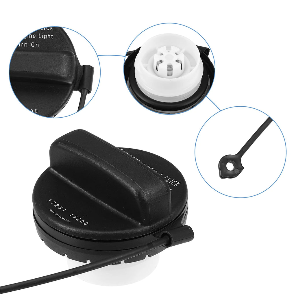 Gas Fuel Tank Cap for Nissan Altima (2013–2018) & Infiniti QX60 (2014–2020) Black