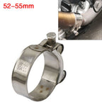 52mm-55mm Exhaust Pipe Clamp Stainless Steel for Motorcycle
