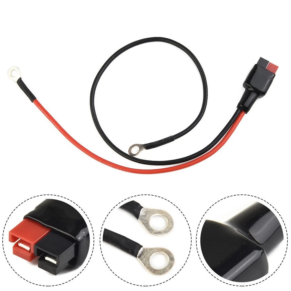 Battery Leads Set of 2 for Golf (250mm/400mm) with 6mm Ring Terminals