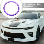 Set of 4 AC Outer Vent Rings Trim Covers for Chevrolet Camaro (2016–2020) Purple