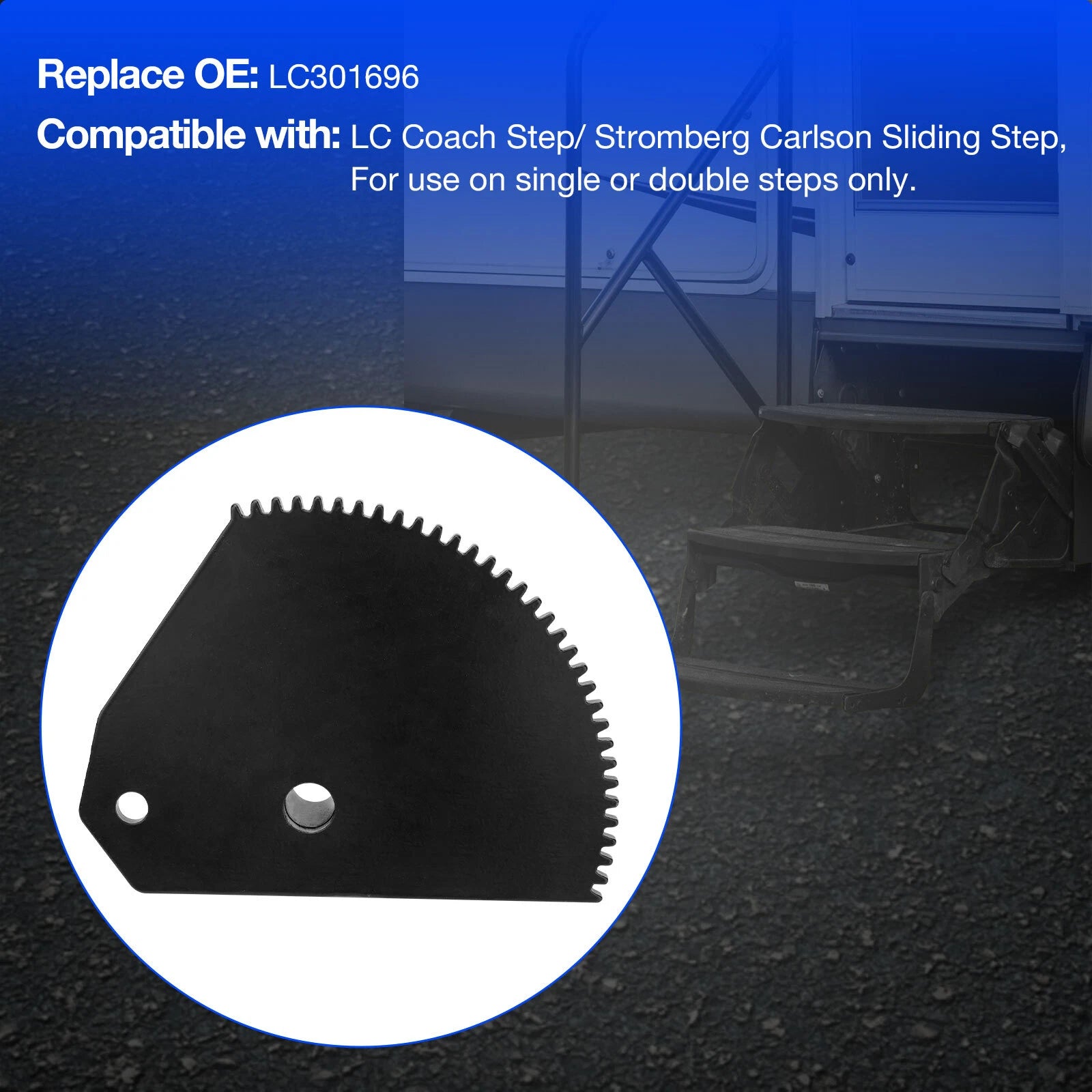 Gear Plate Assembly for Lippert Electric Steps (Single & Double)