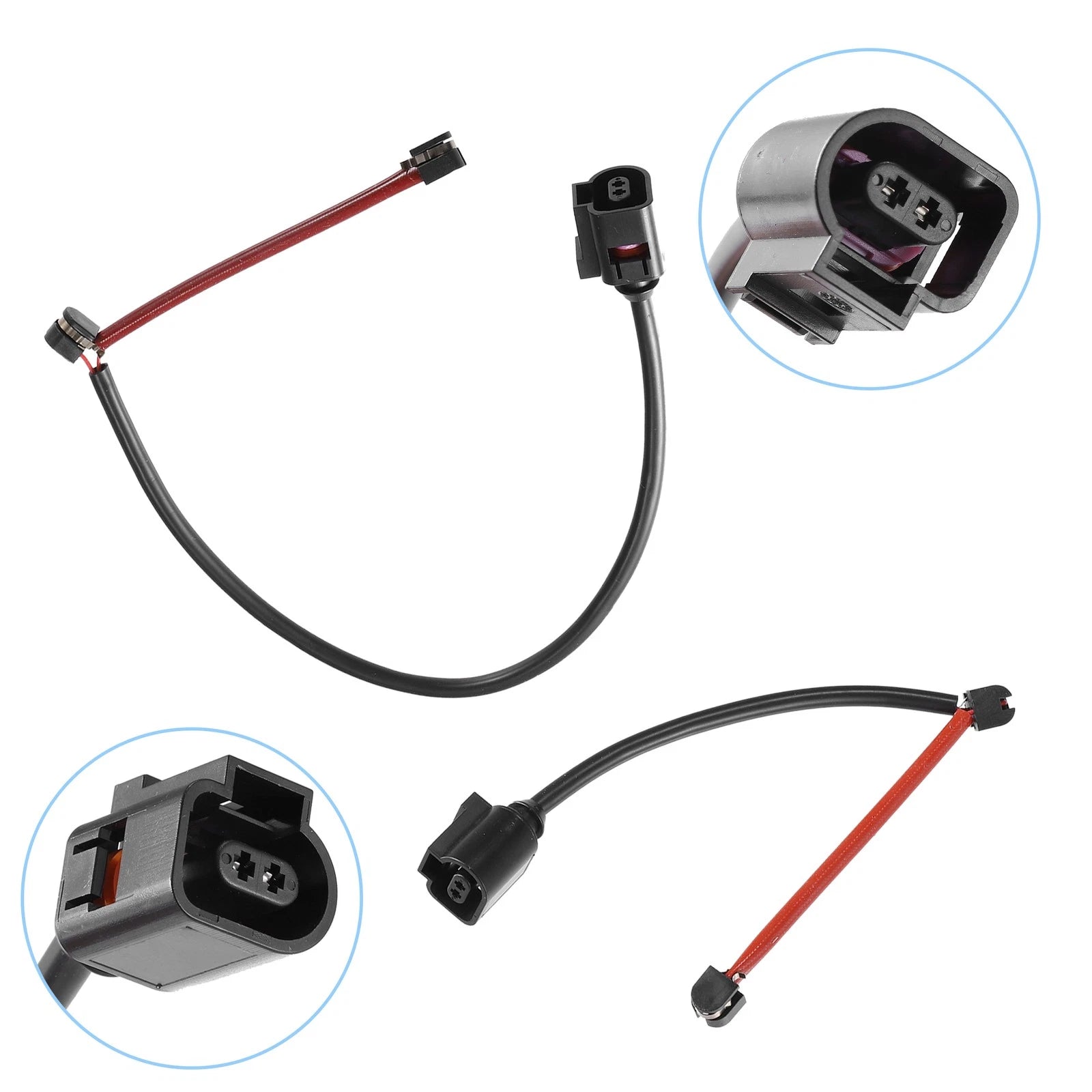 2X Front Rear Brake Pad Wear Sensor Lead for Volkswagen Touareg 