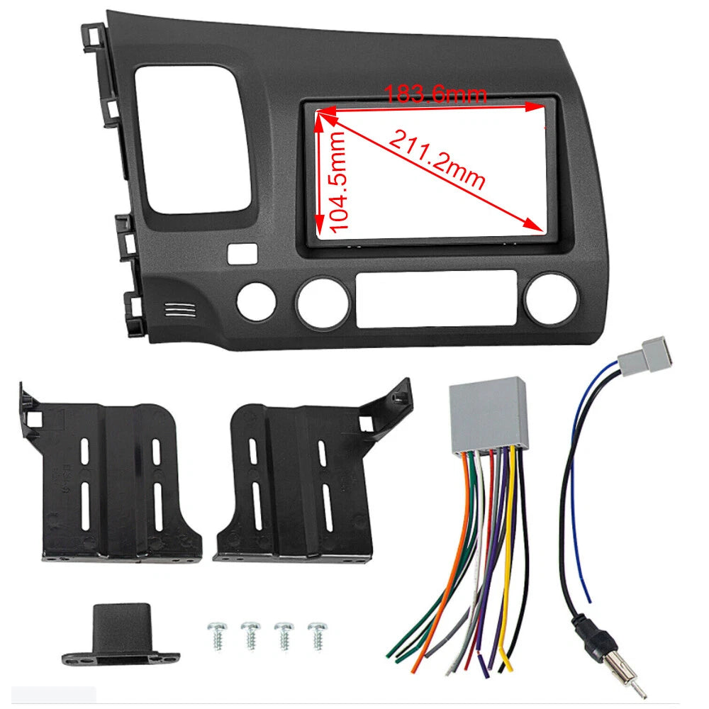 Double Din Radio Install Dash Kit for Honda Civic (2006-2011)