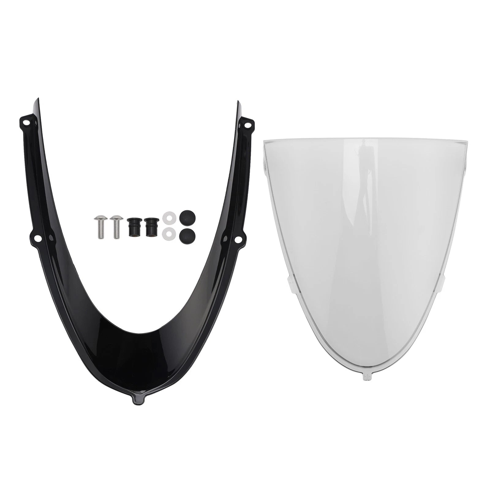 Headlight Fairing Windshield for Aprilia RS 660 (2020–2024) Gloss Black/Clear