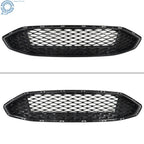 Front Bumper Mesh Grill for Ford Fusion (2017–2018) Glossy Black