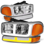 LED DRL + Turn Signal Headlight Bumper Lamp for Sierra Yukon (1999–2007)