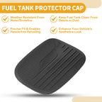 Fuel Tank Door Cap for Ford Explorer (2020–2025) Carbon Fiber Black