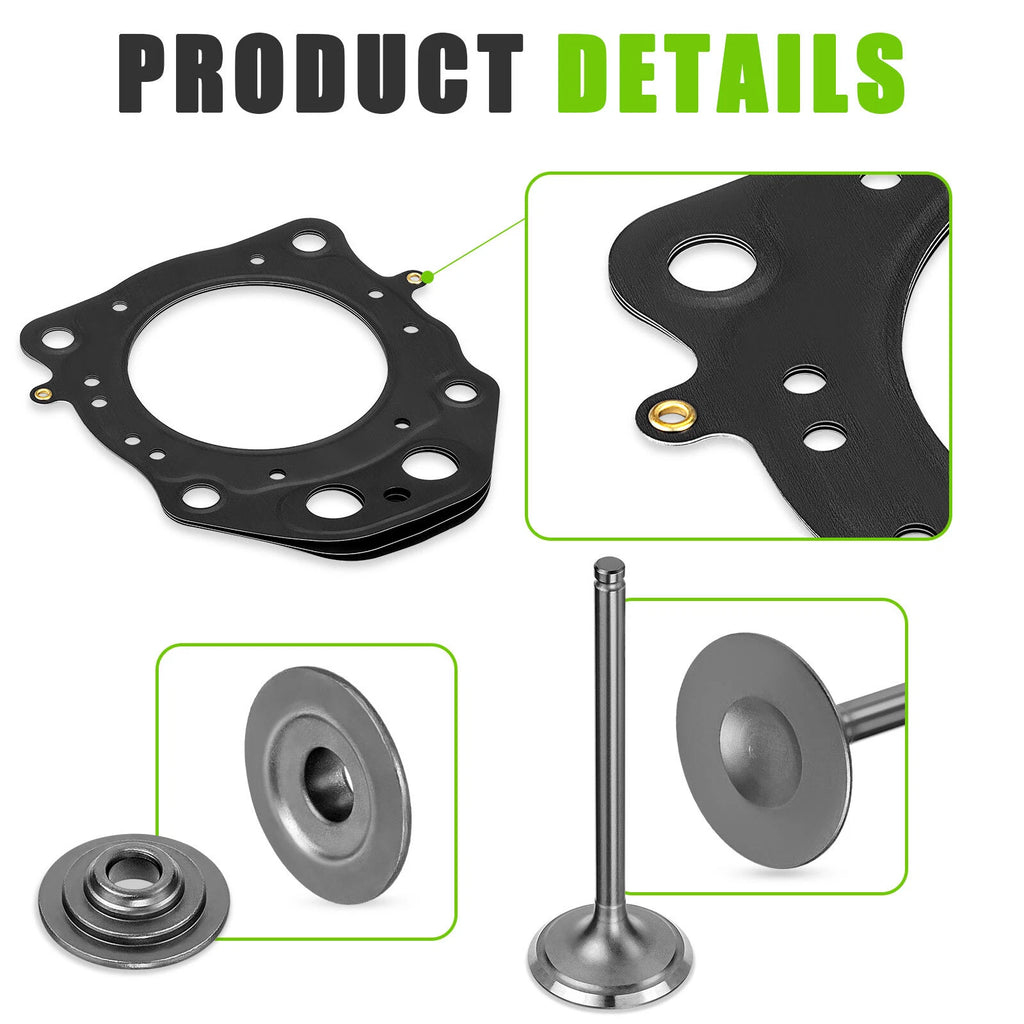 Cylinder Intake Exhaust Valve Kit for Honda Rancher TRX420 (2007–2014)