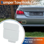 Rear Tow Hook Cover for BMW 525i 530i 545i 550i White