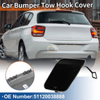 Rear Tow Hook Cover for BMW 1 Series F20 F21 (2012–2019) No. 51120038888 Black