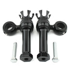 1" Black Handlebar Mount Clamps Risers for Harley Dyna Softail Breakout (2013–2023)