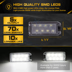 LED License Plate Light for Jeep Grand Cherokee Compass (2009-2019)