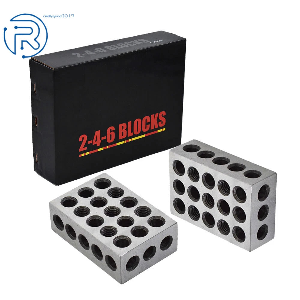 Set of 2 Precision 2-4-6 Blocks for Machinist Jigs