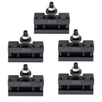 5pcs Quick Change Lathe Tool Post Holder Kit 250-201 for