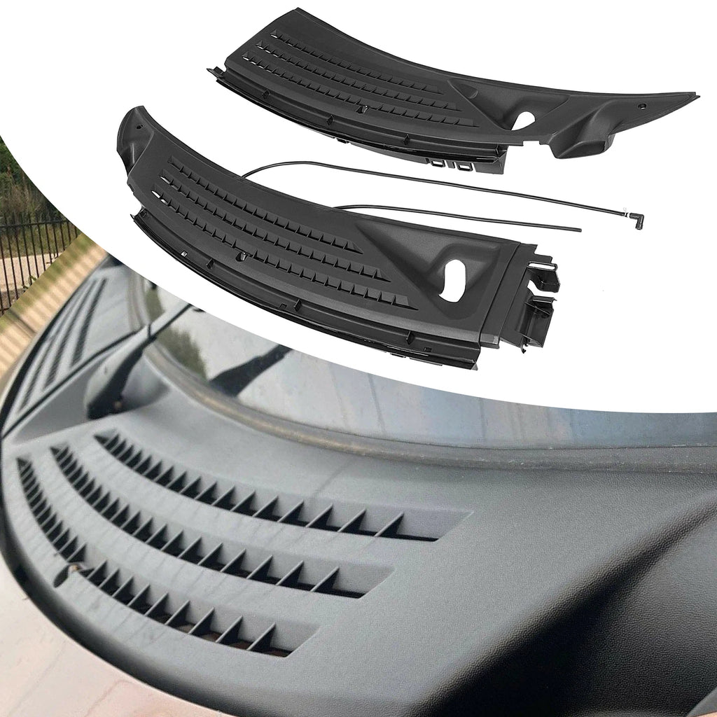 Set of 2 Windshield Wiper Cowl Panel Grille for Ford F150 (2009–2014)