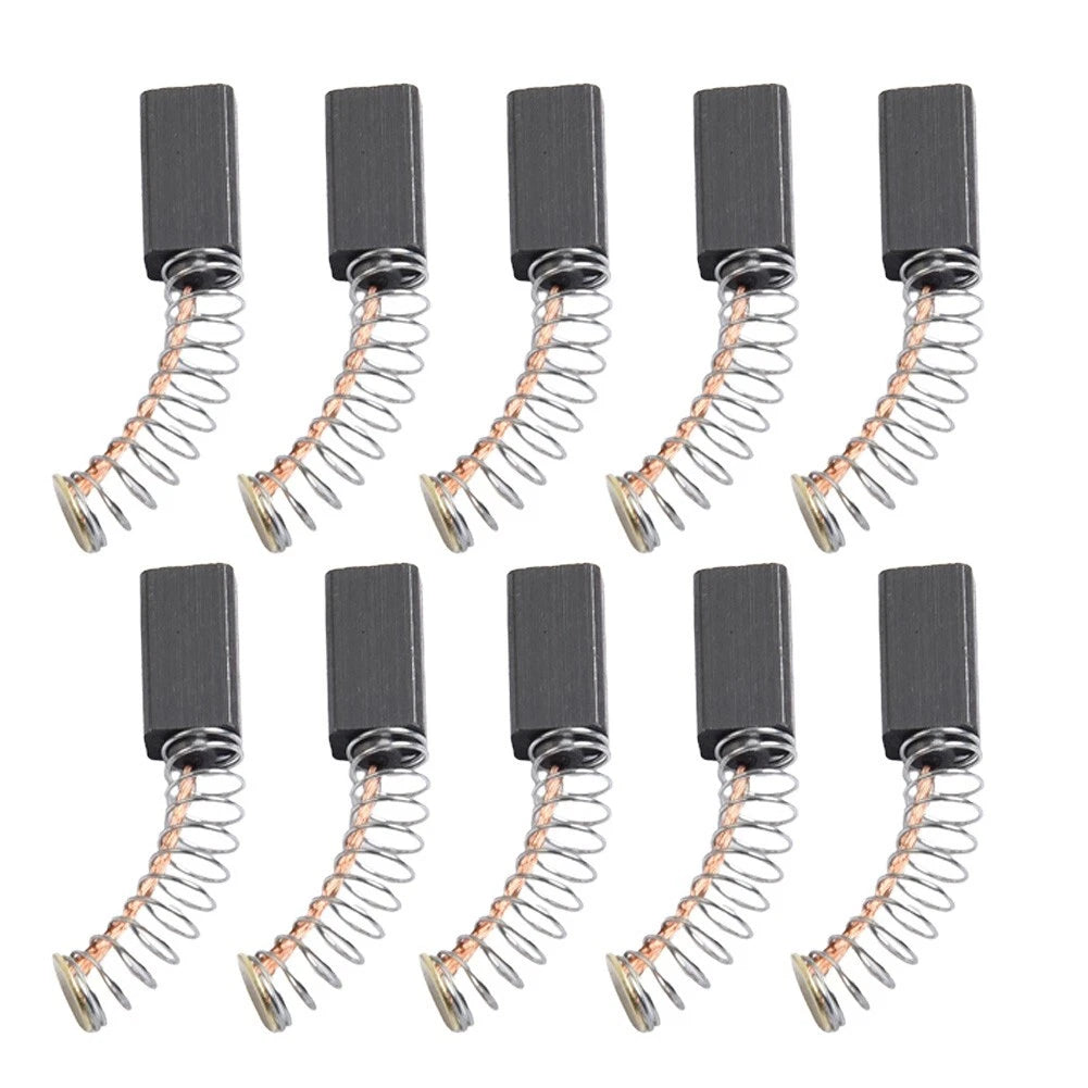 Set of 10 Carbon Brushes for Electric Hammer Drills (13mm x 6 x 4mm)