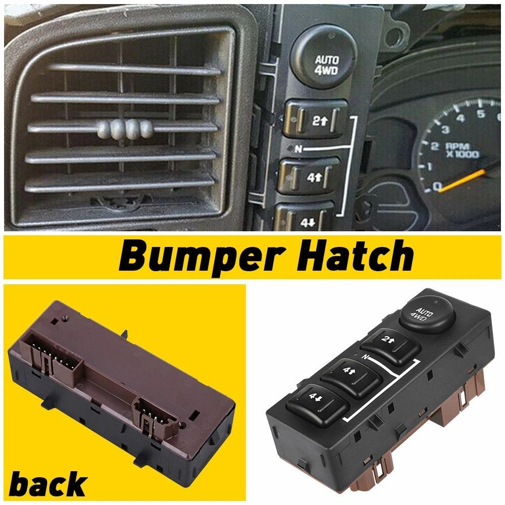 4WD Switch Control Selector for Chevy Silverado Sierra 1500 (2003–2007) 15136039