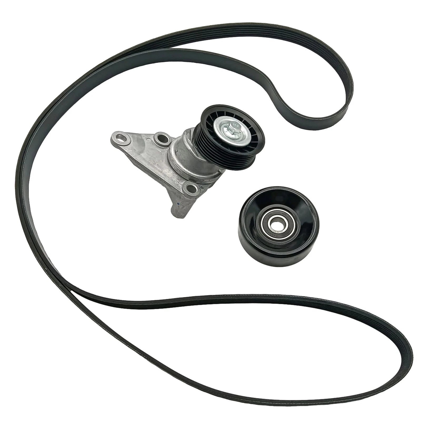 Serpentine Belt Tensioner Pulley Kit for Chevy Silverado GMC Sierra (2007–2014)