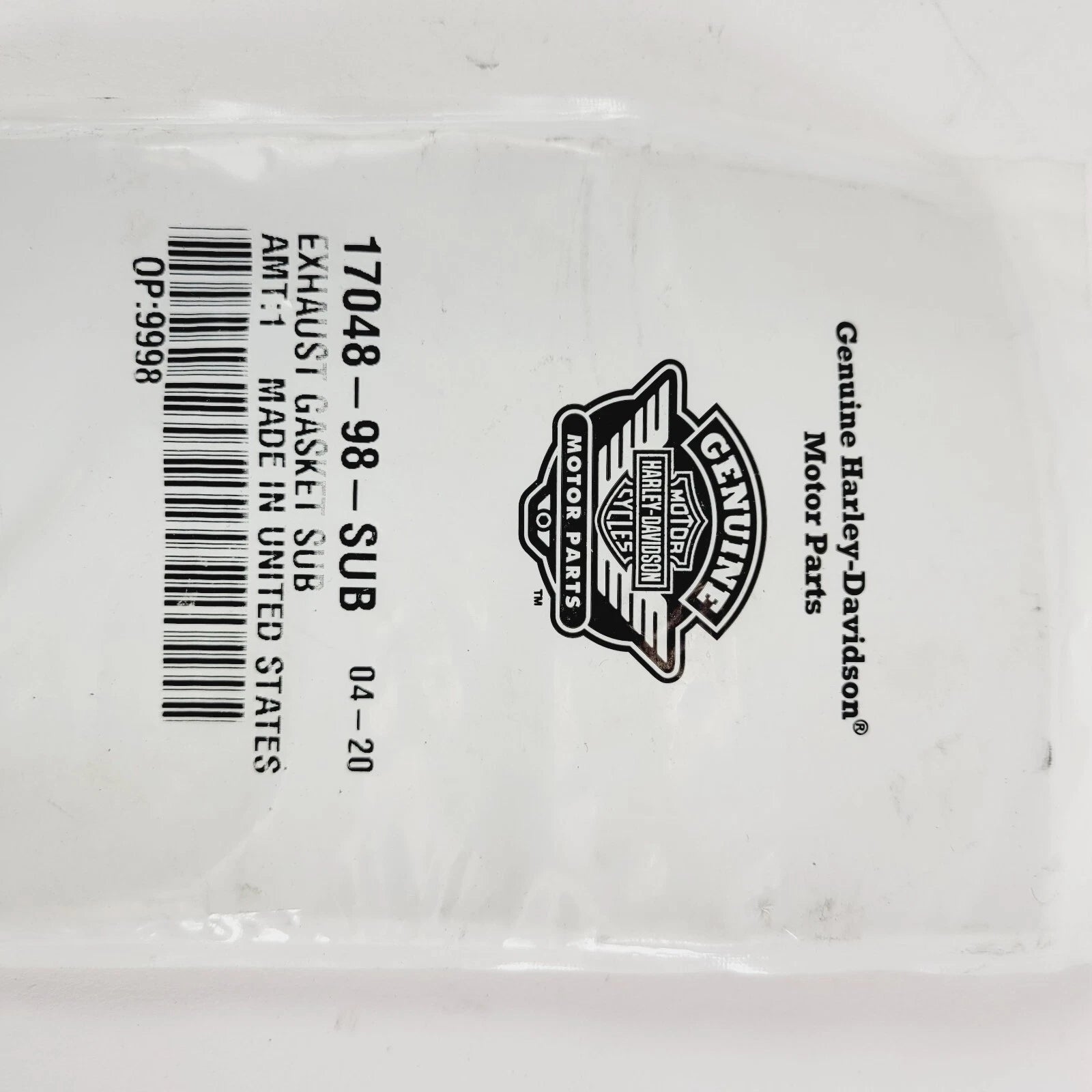 Exhaust Gasket for Harley-Davidson (1998) 17048-98