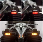 Chrome E4 LED Mini Rear Turn Signal Lights for Harley