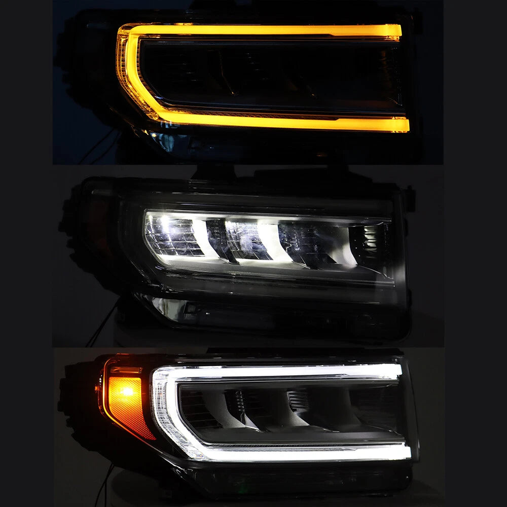 Full LED Headlight for GMC Acadia (2020–2023) Chrome Passenger RH Side