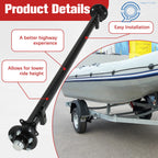 3.5K Trailer Axle for 5 Lug 61" Hub Face (Fits Various Models)