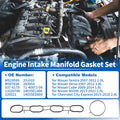 Intake Manifold Gasket Set MS19599/MS97038 for Nissan NV200 (2013–2021) 2.0L
