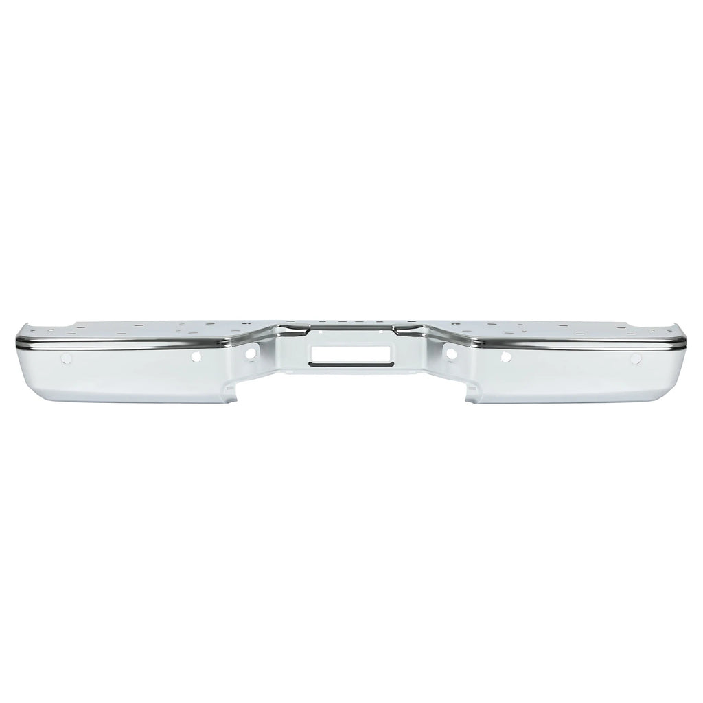 Chrome Step Bumper for Nissan Titan (2004–2015) with Park Sensor Holes