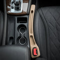 2X Beige Car Seat Gap Filler for Universal Fit