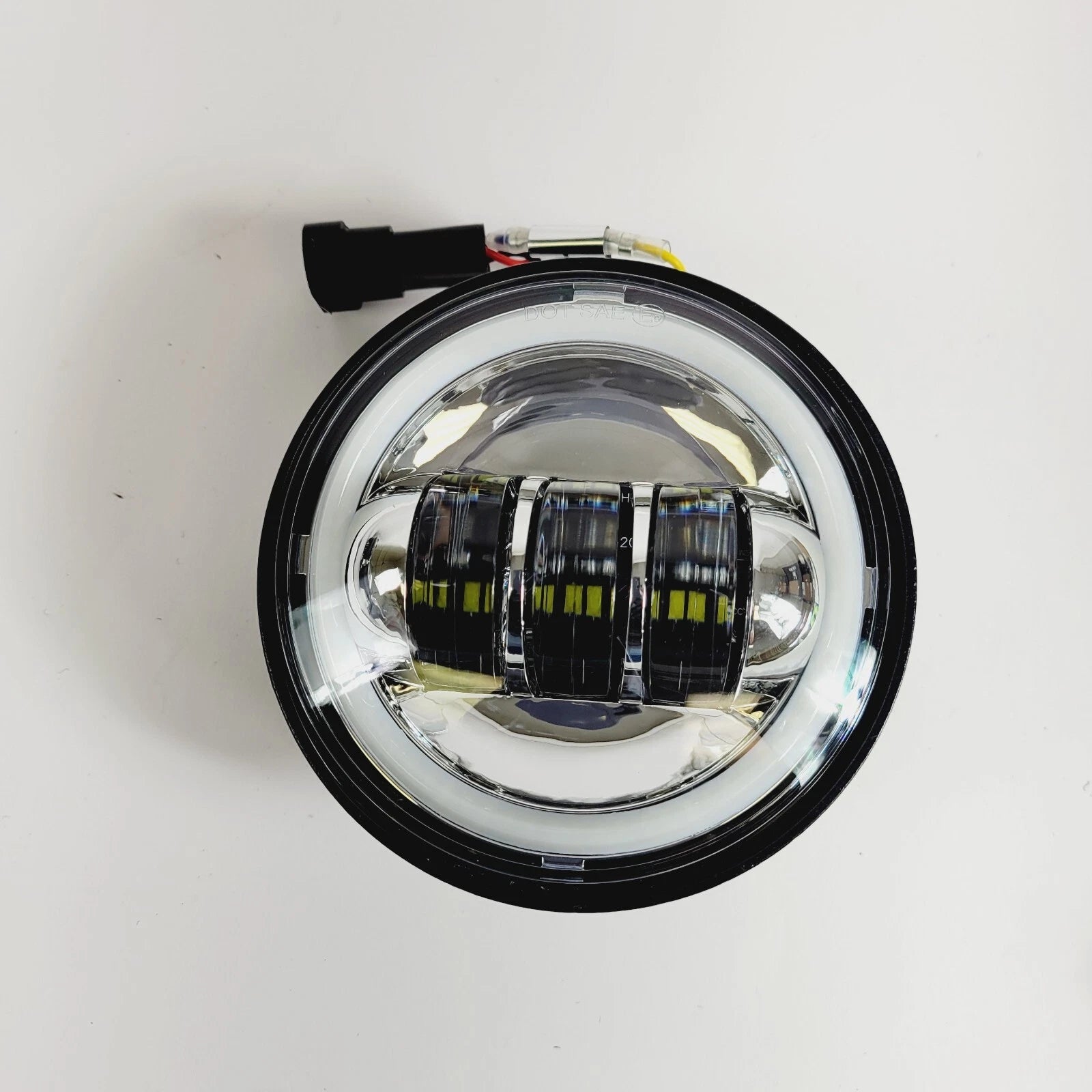 4.5" LED AUX Fog Lights with Halo DRL for Harley Davidson