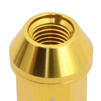 Set of 20 J2 7075 Forged Aluminum M12x1.5 Open-End Lug Nuts for Universal