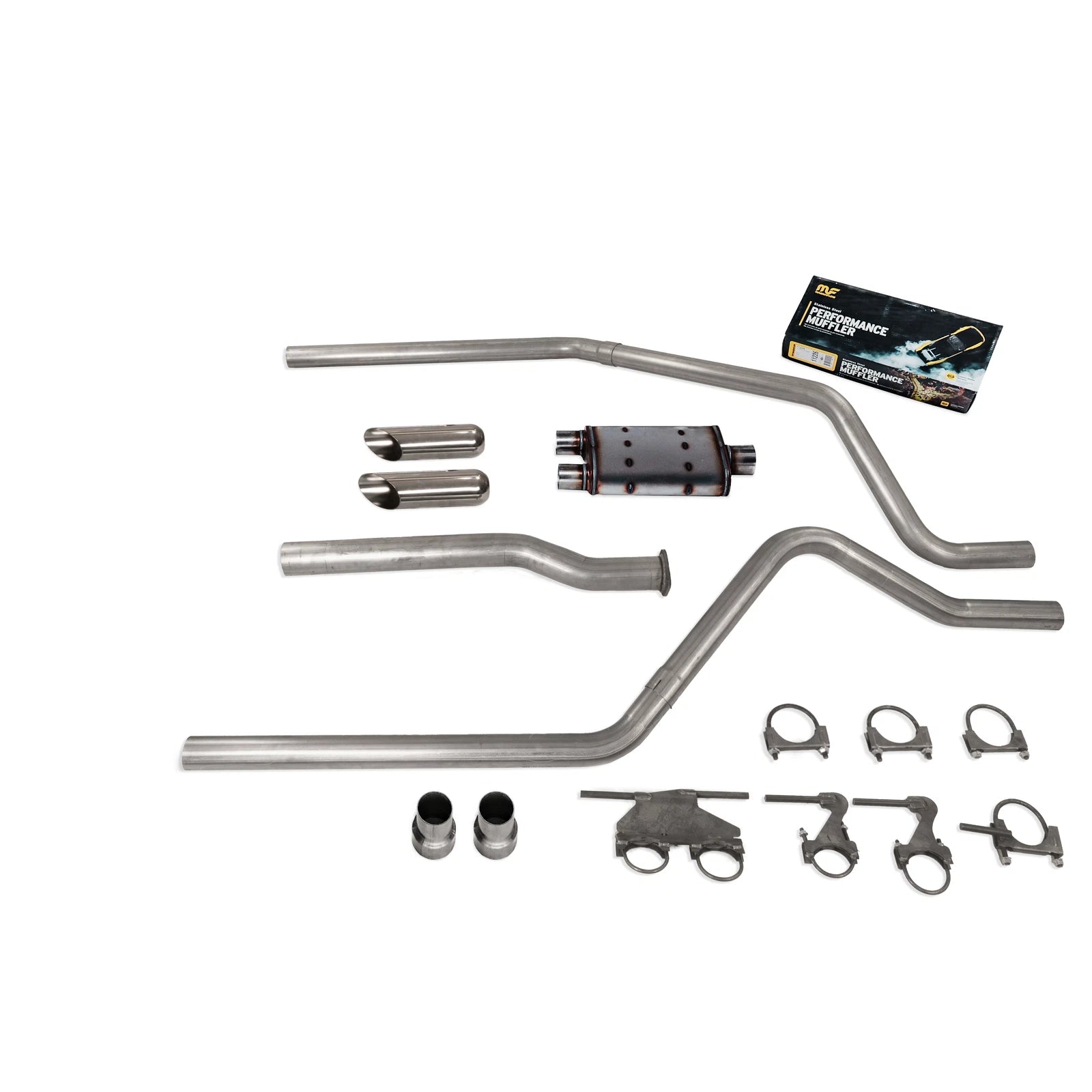 3" Dual Exhaust Kit for Dodge Ram 1500 (2019–2025) - Magnaflow SS Muffler, SC Tip