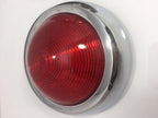 Chrome Round Flush Fit LED Tail Lights with Pads for Pontiac (1950–1950)