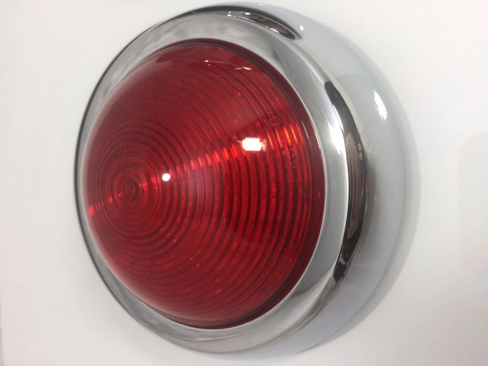 Chrome Round Flush Fit LED Tail Lights with Pads for Pontiac (1950–1950)