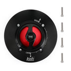 Quick-Turn Red Fuel Gas Cap for Kawasaki Versys-X 300 (2017–2019) Versys 1000