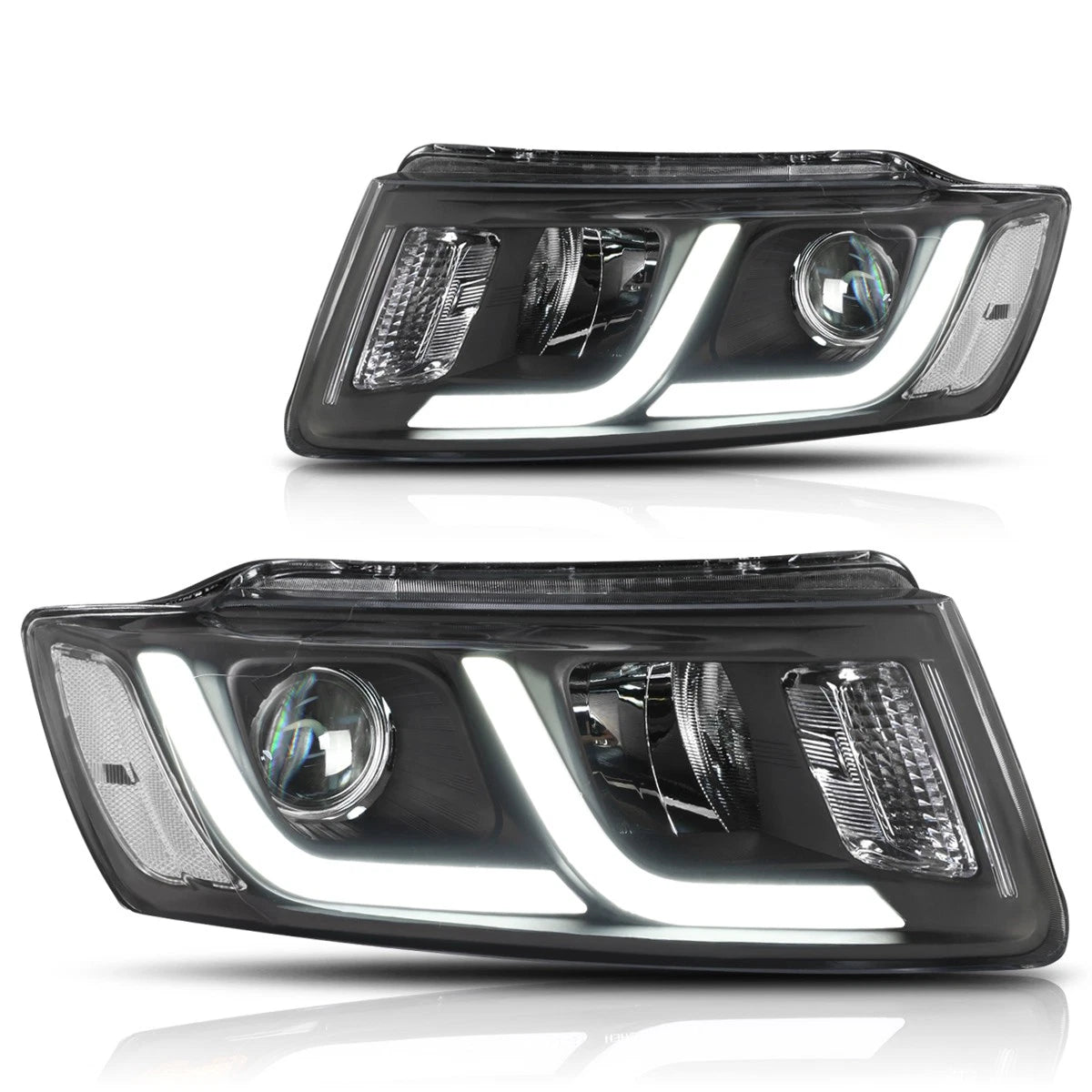 LED DRL Bar Projector Headlights for Jeep Grand Cherokee (2014–2016)