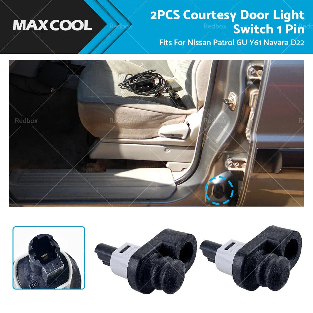 2X Courtesy Door Light Switch for Nissan Patrol GU Y61 (1990–1999) Navara