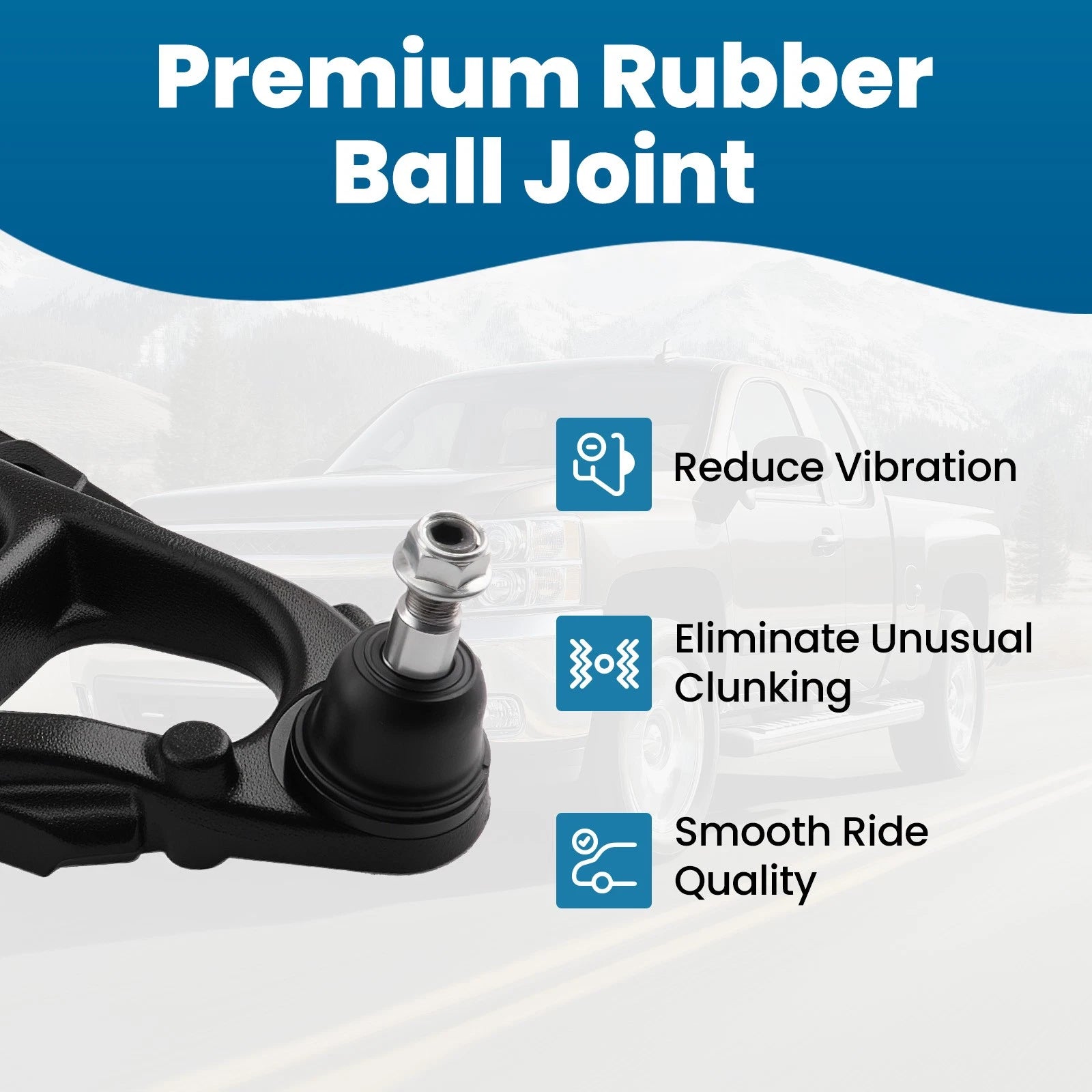 Front Right Lower Control Arm w/Ball Joint for Chevy Silverado 1500 (2007–2013)