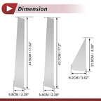 Set of 6 Door Pillar Window Trim for Ford Escape (2008–2012) Silver Tone
