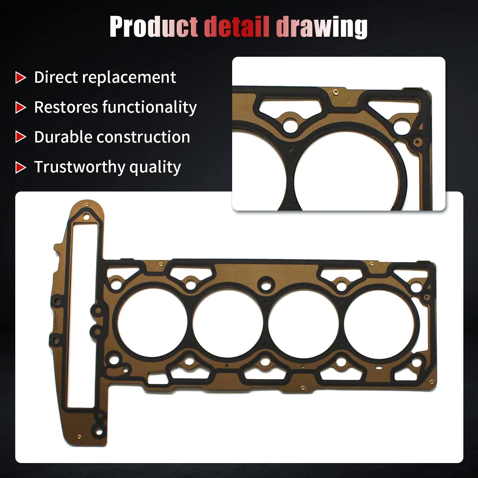 Head Gasket Set for Saturn Vue Ion Pontiac G5 G6 Solstice (2006–2009)