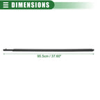 Front Left Door Window Belt Weatherstrip for Toyota Sienna (2011–2020) Black