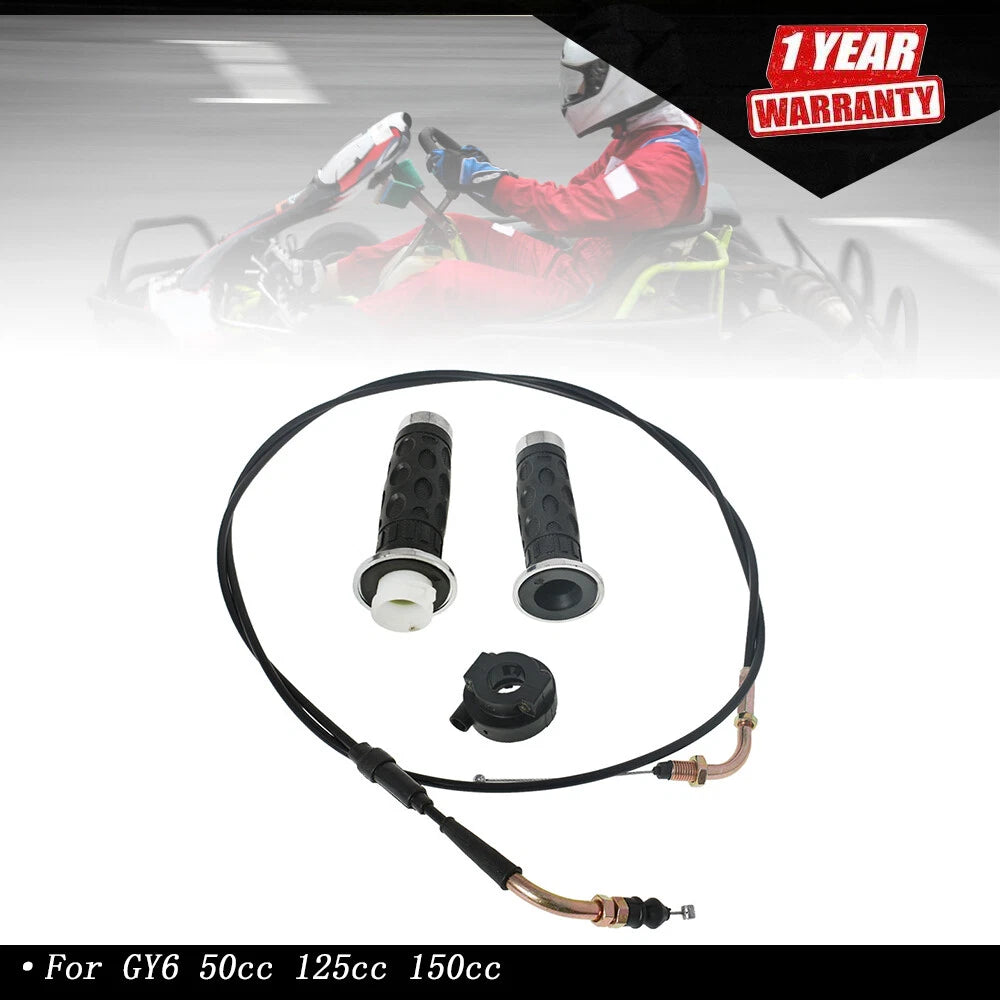 Throttle Cable Handle Grip for GY6 50cc 125cc 150cc Moped Scooter (2000–2023)