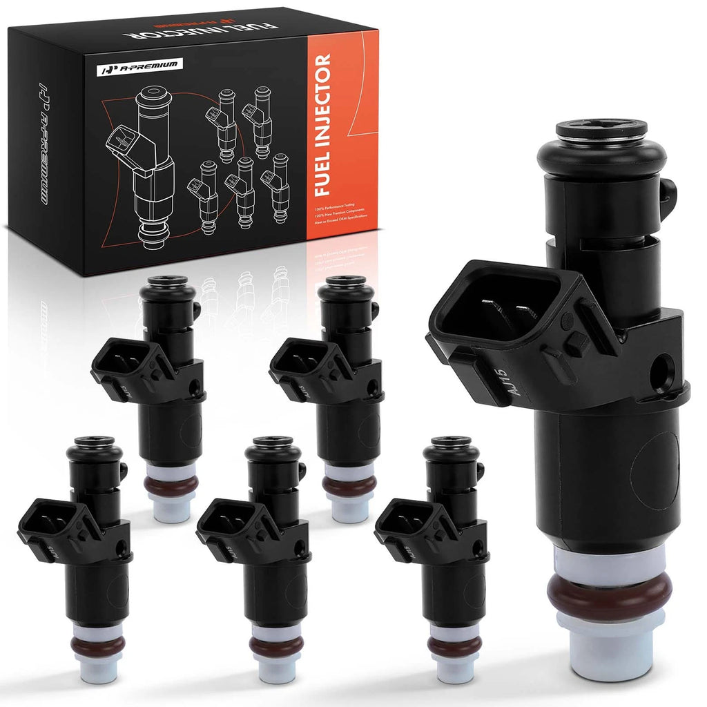 Set of 6 Fuel Injectors for Honda Accord (2003–2007) Pilot (2005–2011) Odyssey Acura MDX