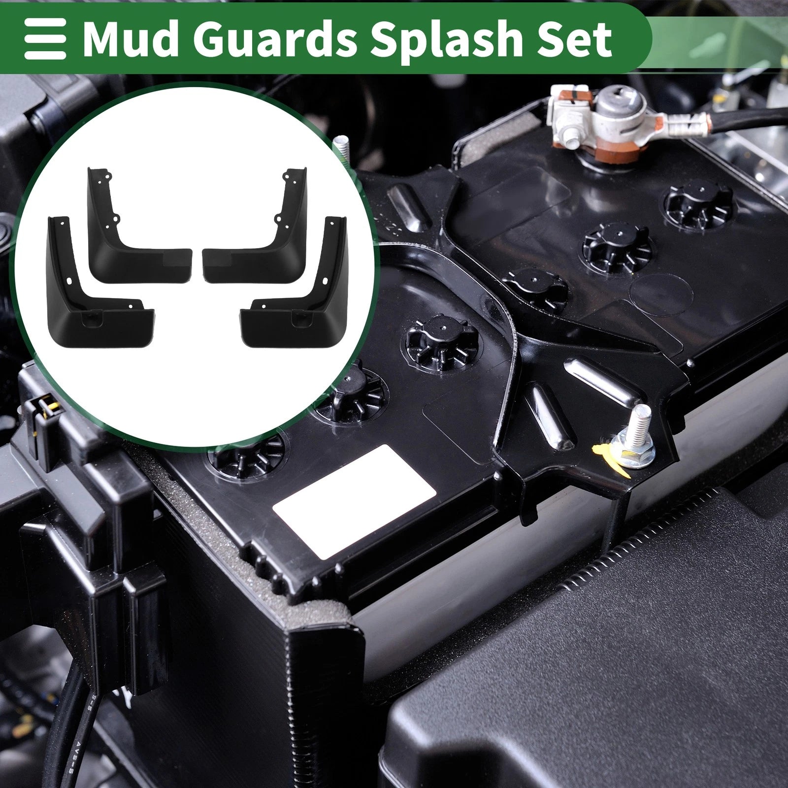 Mud Flaps Splash Guards for Kia KX Cross (2017–2020) w/ Mount Accessories